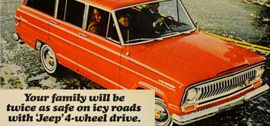 Station Wagon laranja dos anos 60